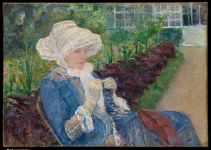 Lydia Crocheting in the Garden at Marly by Mary Cassatt