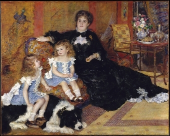 Madame Georges Charpentier and Her Children, Georgette-Berthe and Paul-Émile-Charles by Auguste Renoir