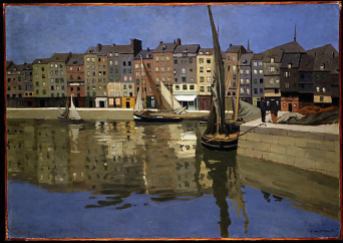 The Port of Honfleur at Night by Felix Vallotton